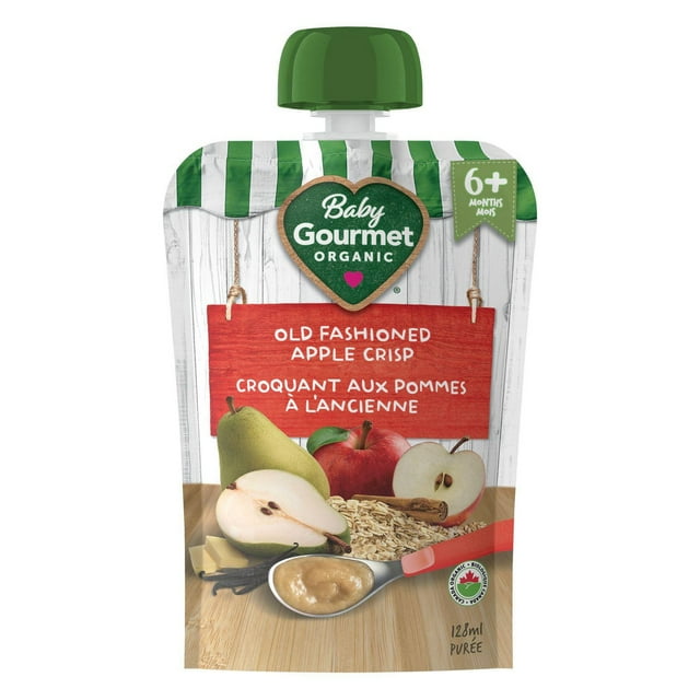Purée biologique croquant aux pommes à l'ancienne de Baby Gourmet