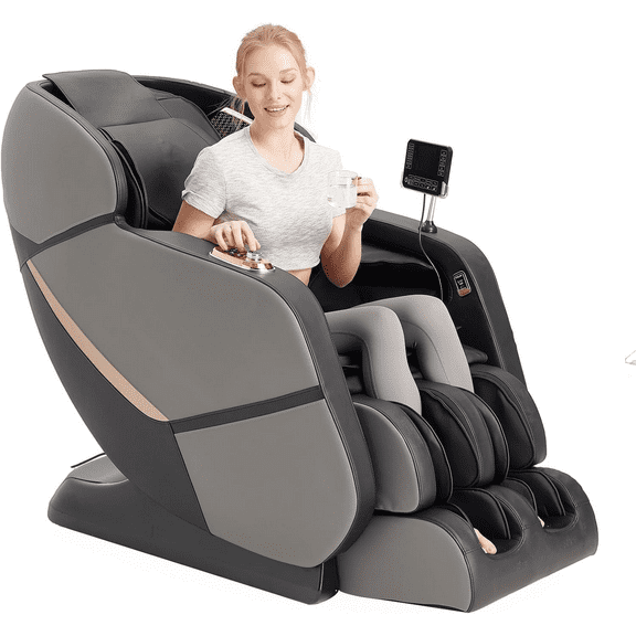 Upgrade Massage Chair Full Body, Zero Gravity Massage Chair, with Heating, Foot Massage, Auto Modes, Bluetooth Speaker, Touch Screen Controller