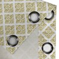 thumbnail image 4 of Ambesonne Damask Grommet Curtain, Traditional Antique, 50" x 96", Green Yellow and White, 4 of 6