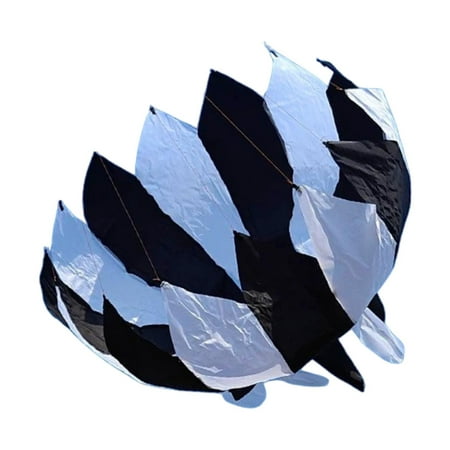 Baoblaze 3D Kite 3D Entertainment Boys and Girls Rotating Kite for Spring Trip Summer black white