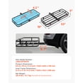 thumbnail image 2 of JWRWEFA 500 LBS Hitch Mount Cargo Carrier, Heavy Duty Steel Luggage Basket with Cargo Net & Ratchet Straps, Anti-Rattle Cargo Rack for 2” Receiver SUV Truck Pickup, 2 of 11