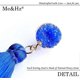 thumbnail image 4 of Pendientes de borlas en capas de colores, pendientes colgantes con borlas en capas bohemias, pendientes druzy para mujeres, adolescentes, niñas, regalo de cumpleaños, Navidad y San Valentín ---, 4 of 4