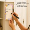 thumbnail image 5 of 2 PACK MAGNETIC NOTEPADS FOR REFRIGERATOR-Floral Memo Pad, To Do List, 70 Sheets, 4.25x8.5, Orange Flower Notepad, Stationery Gift for Her, Office List Pad, Cute Writing Pad, 5 of 11