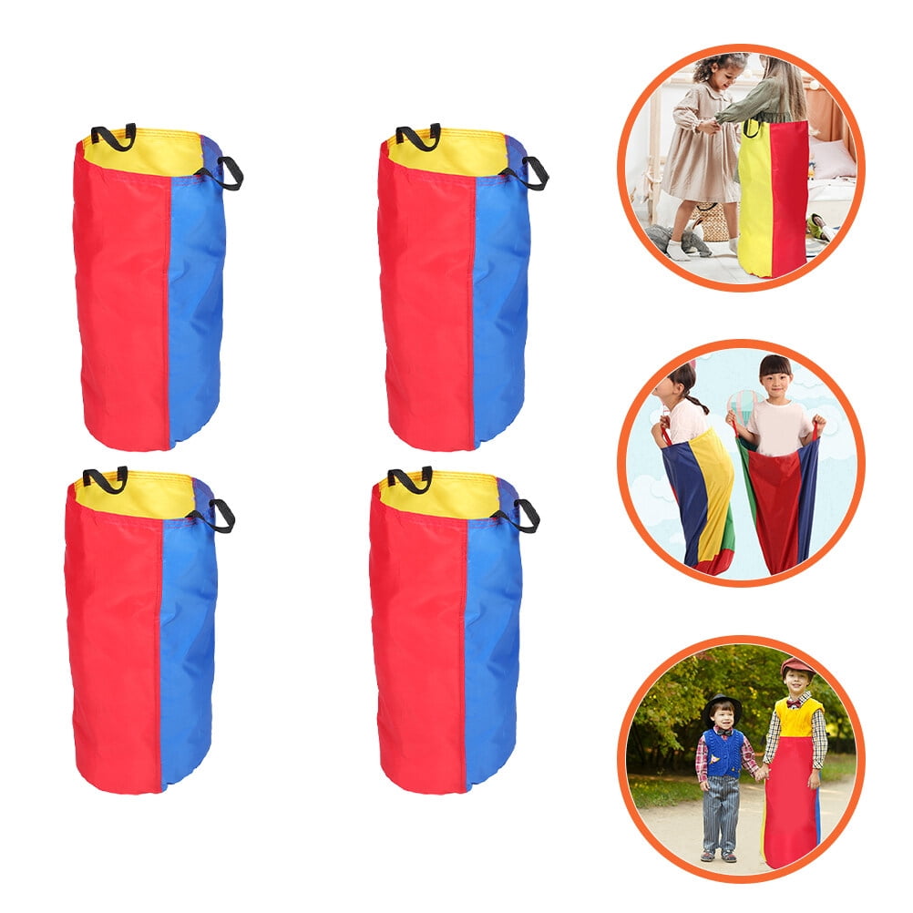 RENACLIPY 4-Piece Outdoor Jump Bag Set, Colorful Toss Bags for Family Parties, Backyard Games, Events, and Outdoor Activities