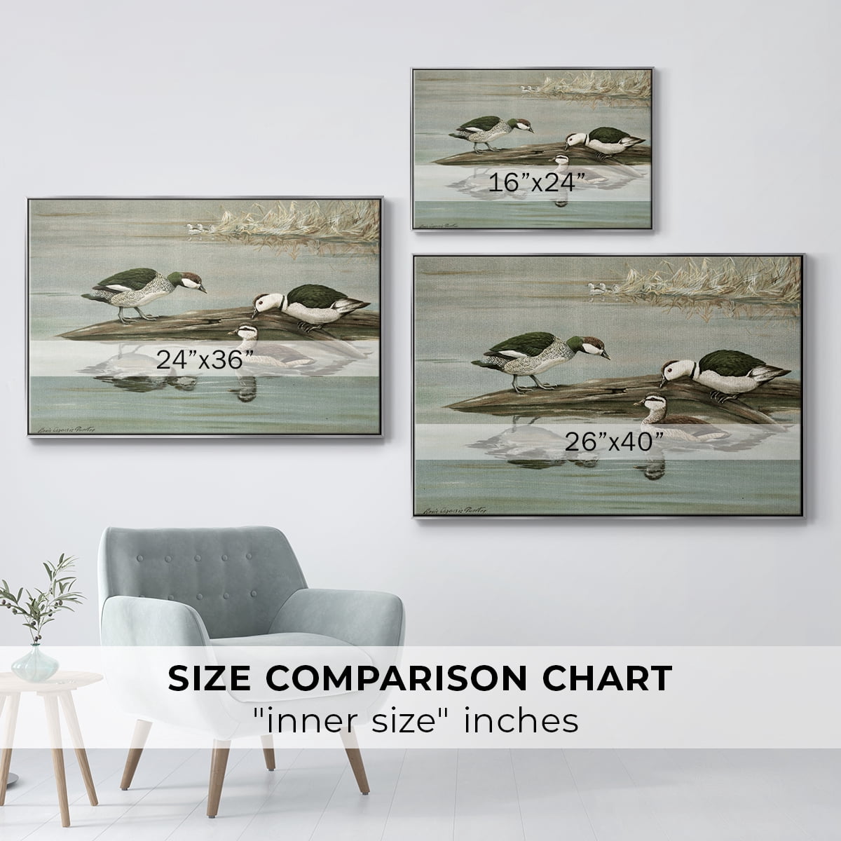 Vintage Animal Print-XIX By Wexford Home Framed in Silver Wood Gallery Wrapped Canvas 25 in. x 37 in.
