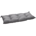 thumbnail image 1 of Pillow Perfect Indoor/Outdoor Gray Textured Solid Tufted Loveseat Cushion, 1 of 4
