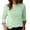 Green, variant on Women's New Women's Crew Neck Long Sleeve Loose Knit Striped T Shirt Stylish Basic Women's T-Shirts