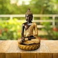 thumbnail image 3 of Esquirla Thailand Buddha Figurine Resin Fengshui Art Fengshui Ornament Buddha Sculpture Thailand Buddha Statue for Bedside Tables Tabletop, 3 of 8