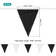 thumbnail image 2 of Banderines de tela de 32 pies de Uxcell, colgantes de banderas negras y blancas para decoraciones de Navidad, baby shower, fiestas de aniversario, 36 piezas, 2 of 7