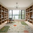 thumbnail image 2 of ODIKA 9'x12' Washable Area Rug Geometric Mid Century Abstract Terrazzo Speckle Boho Hallway for Dining Room, Basement, Large Office, Non-Slip Chair-Friendly, 2 of 7