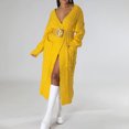 thumbnail image 1 of Pntutb moda mujer Casual manga larga otoño suéter largo abrigo cárdigan blusa tops Pntutb Pntutb-905, 1 of 7