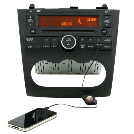 Nissan Auxiliary Input - 2007-2009 Nissan Altima AM FM Radio Single Disc CD Auxiliary Input PN 28185JA000 - Refurbished