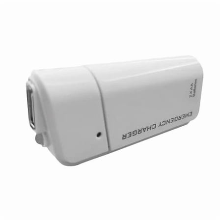 SIANA- Battery Operated Phone Charger Emergency|Usb Battery Powered Small Power White