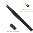 thumbnail image 3 of UDIYO Stainless Steel Tweezers Set Curved Tip Eyelash Extension Tweezers Fine Point Tweezers for Jewelry Making Craft (2 Pcs), 3 of 7