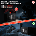 thumbnail image 5 of BESAFETY 0.25 Feet Cubic Safe Box, Money Lock Safes with Digital Keypad, USB Cable and Sensor Light, Security Safe for Home Office Hotel (Black), 5 of 13