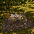 thumbnail image 7 of Majestic Buck Rustic Forest, Peaceful Mountain Lake Scene, Warm Flannel Blanket for Cabin and Lodge with Detailed Artwork, Outdoor Lovers Thanksgiving Gift, Artistic Home Decor, 7 of 7