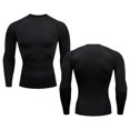 thumbnail image 2 of Camiseta de compresión para hombre, ropa deportiva de verano, camiseta para correr, camisetas deportivas elásticas de secado rápido, camisetas de entrenamiento atléticas para gimnasio para hombre, 2 of 4