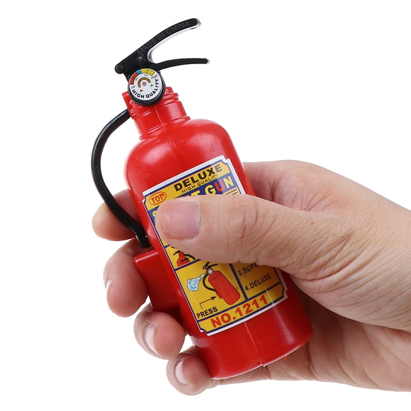1pc Fire Extinguisher Toy Plastic DIY Water Gun Mini Spray Kids Water Toys UK FB 