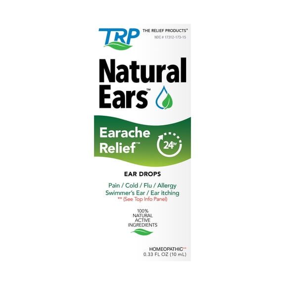 The Relief Products, Natural Ears,  Earache Relief® Ear Drops, 1 Count, 0.33 oz