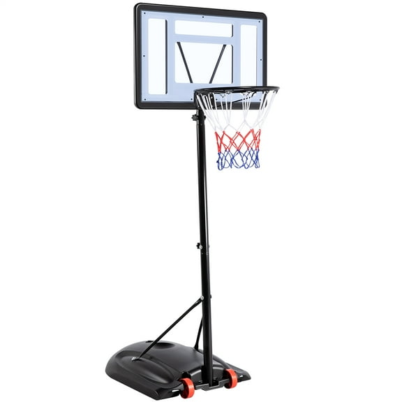Renwick Portable Junior Basketball System up to 8.2 Ft. for Kids, Junior and Youth for Indoor and Outdoor with Wheels