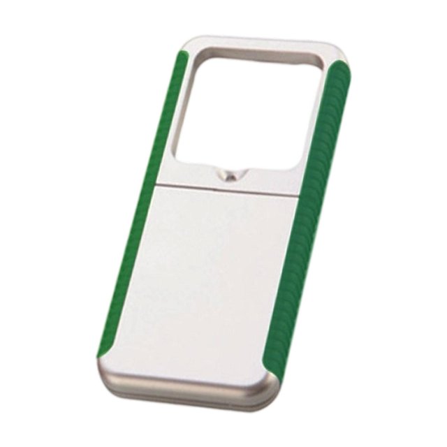 Bunblic Magnifying Glass Lighted Magnifier for Low Vision Seniors Handheld 3x with Light Magnifying Len for Reading Exploring Jewelry green