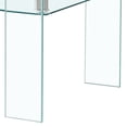 thumbnail image 4 of Miekor Furniture Rectangle Clear Glass Coffee Table, Modern Glass Coffee Table for Living Room, 2-Tier Storage Center Coffee Table,Tempered Glass Tea Table 60915, 4 of 6
