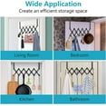 thumbnail image 4 of Bxaolu Over The Door Hooks, Door Hanger Hooks for Hanging, Over The Door Towel Racks for Bathroom with 5 Hooks, Coat Rack Over The Door Organizer, Towel Holder Bathroom Accessories [2Pack, Grey], 4 of 9