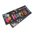 thumbnail image 1 of Pancarta De Fiesta De Cumpleaños, Tela Portátil, Lavable, Ligera, Para Fotos, Pancartas De Cumpleaños Con Cuerda Larga Para Niños Para Aniversario ANGGREK Cocina, Decoración y Otros, 1 of 5