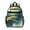 Blue And Gold, variant on Gray and Gold Marble Wavy Lines Pattern Backpack for School,Cute School Bag,Schoolbag with Adjustable Shoulder Straps & Padded Back,15.25"x11.5"x5.25"