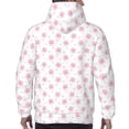 thumbnail image 7 of Lsque Animal Pink Color Paw Pattern Casual Men's Hoodie,Hooded Sweatshirt with Kangaroo Pocket,Pullover Hoodie-3X-Large, 7 of 7