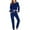 Dark Blue, variant on RQYYD Womens Tracksuits 2 Piece Sweatsuit for Women 2 Piece Outfits for Womens Crewneck Sweatshirts Pullover Drawstring Lounge Wear Cozy Set