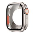 thumbnail image 2 of HOMEYA Case with Tempered Glass Screen Protector Compatible with Apple Watch Series 9/8/7 45mm,Full Coverage Hard PC Protective Face Cover Bumper for iWatch 45 mm,Titanium, 2 of 9