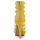 thumbnail image 3 of Sandalias de Tacón En Forma de Jaula Plataforma Tacón de Aguja para Mujeres Allegra K Amarillo 40, 3 of 6