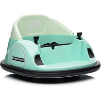 Jojoka 12V Kids Ride On Bumper Car with Remote Control, Battery Powered Electric Fun Toys for Toddler with LED Lights & 360 Degree Spin, Music for 18 Month-6 Years Boys & Girls, Green