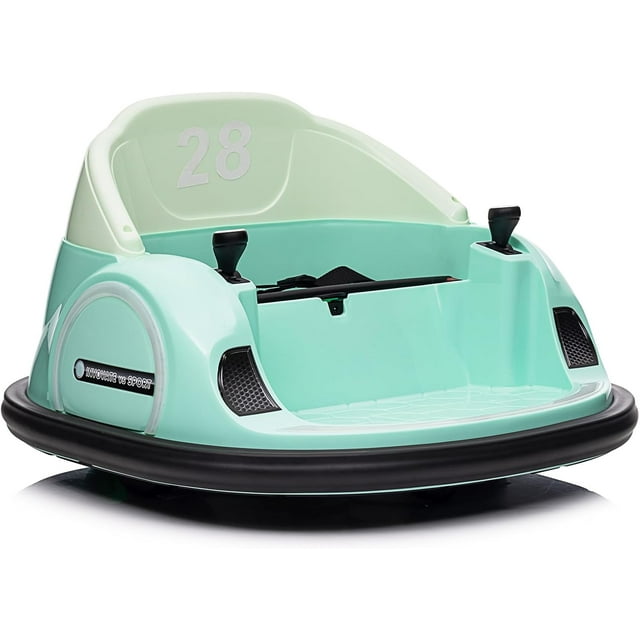 12V Ride-On Bumper Car with Remote Control, 360° Spin & LED Lights, Electric Toy Car