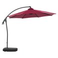thumbnail image 1 of CorLiving Endure 9.5ft Cantilever Outdoor Patio Umbrella with Fillable Wheeled Base and Aluminum and Steel Frame, 1 of 8