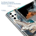 thumbnail image 7 of Dteck for Samsung Galaxy S22 Ultra Case, TPU Painted Elegant Fashion Marble Pattern Durable Shockproof Protective Case for Samsung Galaxy S22 Ultra 6.8" 5G 2022 Ladies Women Girls, Marble Blue, 7 of 7