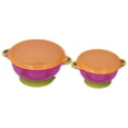 thumbnail image 5 of YAHHU 2Pcs Children Suction Cup Bowls Baby Sucker Bowl with Lids, Portable Silicone Self Feeding Training Set, 6.3 inches / 16 cm and 4.7 inches / 12 cm, 5 of 5