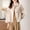 mibaise, variant on 100% Merino Pure Wool Handmade Double-Sided Cloth Chic Coat Women's Short Oxhorn Button Heavy Coat High Street Elegant Top