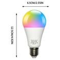 thumbnail image 3 of Edgergery 2Pcs WiFi Smart Bulb And Home Assistant Voice Control RGBCW Dimming Color 9W 850LM A19 Bulb, 3 of 5