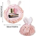 thumbnail image 2 of Bolsa de aseo con cordón, bolsa de cosméticos perezosa, bolsa de cosméticos de almacenamiento perezoso, cordón portátil grande para el hogar y los viajes, tienda de cosméticos, tazas, teléfonos celul, 2 of 5