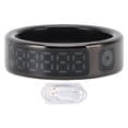 thumbnail image 2 of Smart Ring Fitness Tracker, Screen Display Camera Remote Control Video Scrolling Smart Tracking Ring  for Running 18.4mm/0.72in, 2 of 7