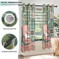 thumbnail image 3 of Yayeee Window Curtains Light Filtering 63"x42" Grommet Panel Pair Home Living Room Decor, Pink and White Cat, 3 of 7