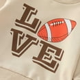 thumbnail image 4 of TAIAOJING Baby Boy Fall Winter Clothes Toddler Girls Long Sleeve Letter Cartoon Rugby Football Prints T Shirt Pullover Tops Pants Outfits, 4 of 7