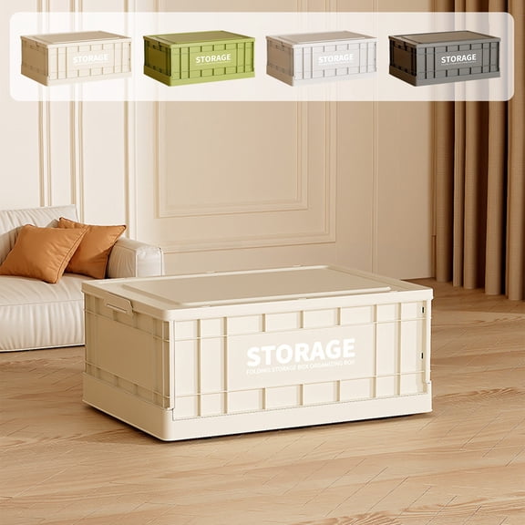 Oefntac Storage Box Large Clothes Storage Box Foldable Plastic Organizer Bin Home Wardrobe Storage Container Toy and Garment Storage Box