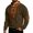 Army Green, variant on ZRGHAOYLQMen's Vintage Casual Pullover Sweatshirts Long Sleeve Cowl Neck Lace Up Tees Elbow Patch Contrast Placket Soft Tops