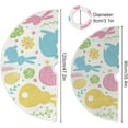 thumbnail image 3 of SKYSONIC Easter Egg Bunny Flowers Christmas Tree Skirt 48" Christmas Decorations Indoor Outdoor Tree Skir for Home Holiday Party Decorations Gift, 3 of 5