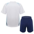 thumbnail image 2 of Vxuxlje Boys Football Tracksuits Kids Training Suits Short Sleeve T-Shirts & Shorts Teamswear Sets White 3XS, 2 of 7