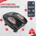 thumbnail image 7 of Daiwa Felicity Foot Vibe Pro Vibrating Foot Massager with Infrared Warmth, 12 Speed Electric Foot & Leg Massager with Remote Control – FSA/HSA Eligible, 7 of 7