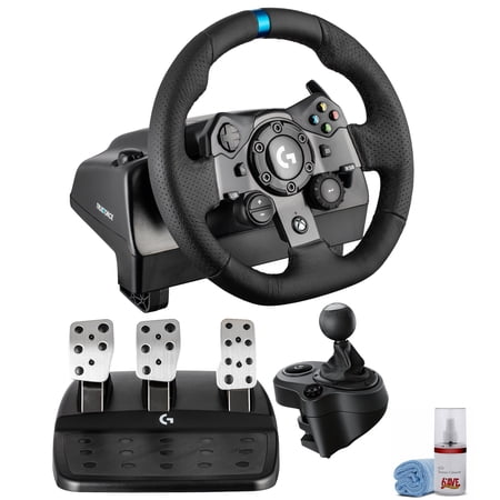 Logitech G923 Wheel and Pedals Trueforce Sim Driving Wheel For PC, Xbox X, Xbox One with Logitech Shifter